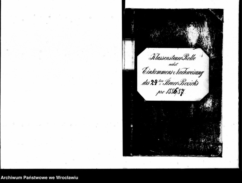 image.from.unit.number "Klassensteuerrolle nebst Eikommens - Nachweisung"