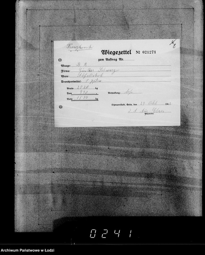 Obraz 12 z jednostki "22. Kassenbelege nr 5732- 5998"