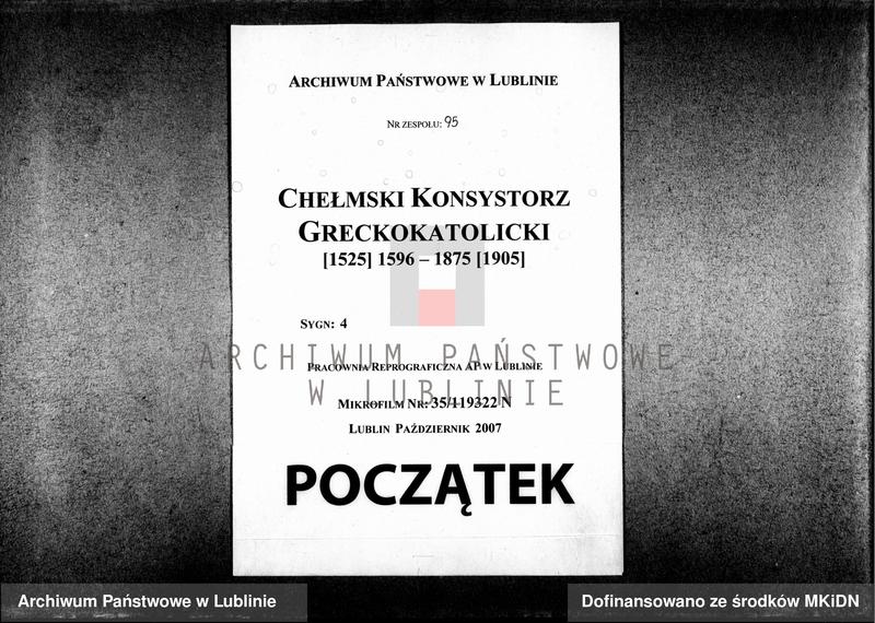 image.from.unit.number "[Księga wpisów biskupa chełmskiego Teodozjusza Rostockiego] 1784 - 1787 Akta za szczęśliwych rządów - - Porfiriusza Skarbka Ważyńskiego nominata biskupa chełmskiego i bełskiego oraz z całą jurysdykcją administratora zaczęte [s.152] 1787-1791"