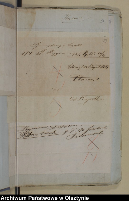 image.from.unit.number "Beläge pro 1859/60 von Geld Rechnung Silberbach"
