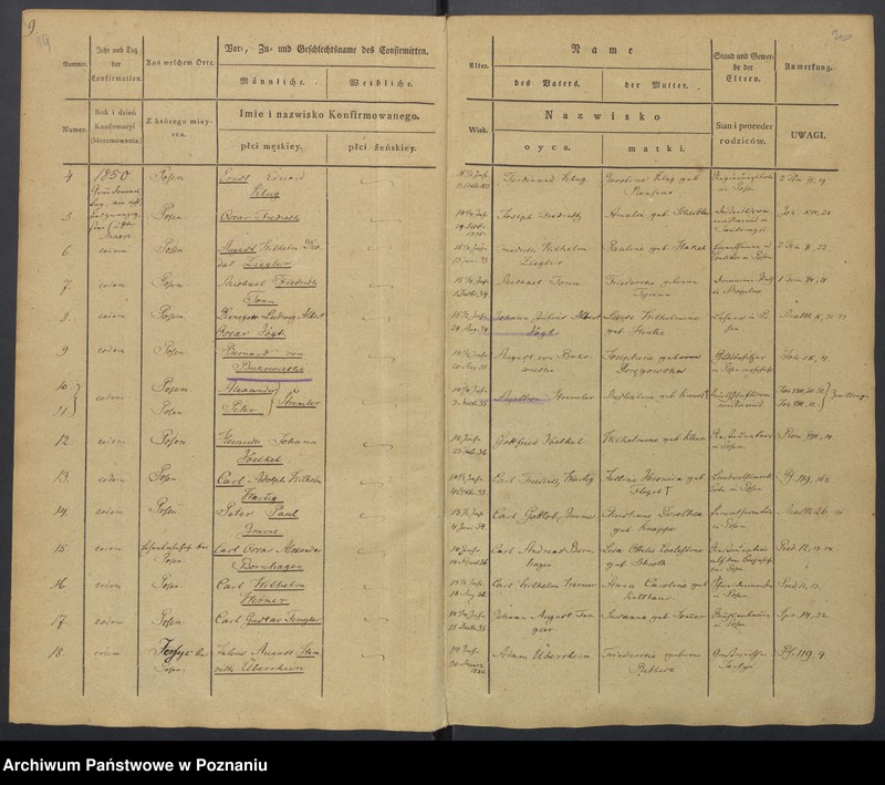 Obraz 13 z jednostki "Konfirmatenregister"