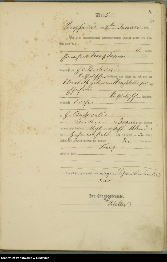 image.from.unit.number "Geburts-Haupt-Register Nr 1 - 110"