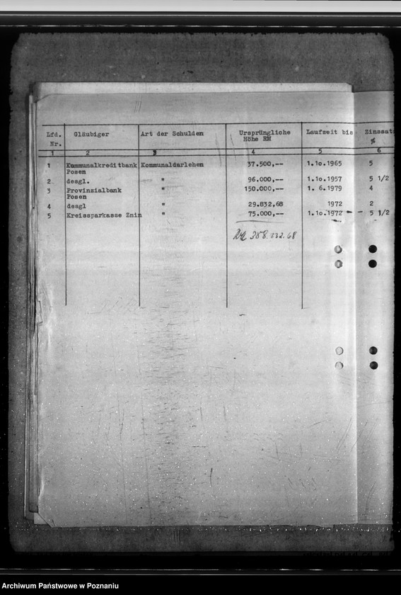 Obraz 15 z jednostki "Meldunki o długach gminnych z poszczególnych powiatów"