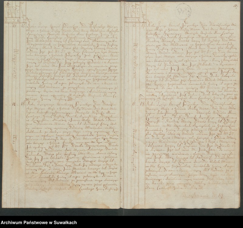 image.from.unit.number "Akta urodzonych gminy puńskiey od 1-go maja 1811do dnia ostatniego grudnia roku tegoż."
