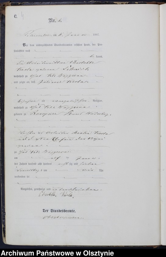 image.from.unit.number "Sterbe-Haupt-Register Nr 3 - 124"