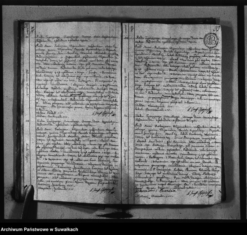 image.from.unit.number "Księgi Aktów Stanu Cywilnego Urodzonych Gminy i Parafij Filipowskiey Powiatu Seynenskiego Departamentu Łomżyńskiego od dnia pierwszego Maja Roku Tysięcznego Osiemsetnego Osmego do ostatniego dnia kwietnia Roku Tysięcznego osiemsetnego dziewiątego."