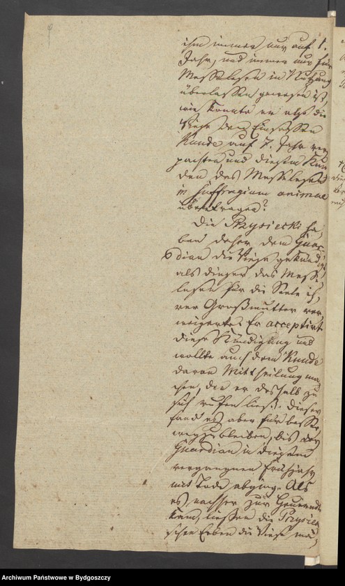 image.from.unit.number "Acta Manualia des Regierungs Fiscalats in Bromberg in Sachen des Bernardiner Kloster in Bromberg weder die Friedens Richter Taeuenbnersche Erben wegen Turbation in Besitz einer Wiese"