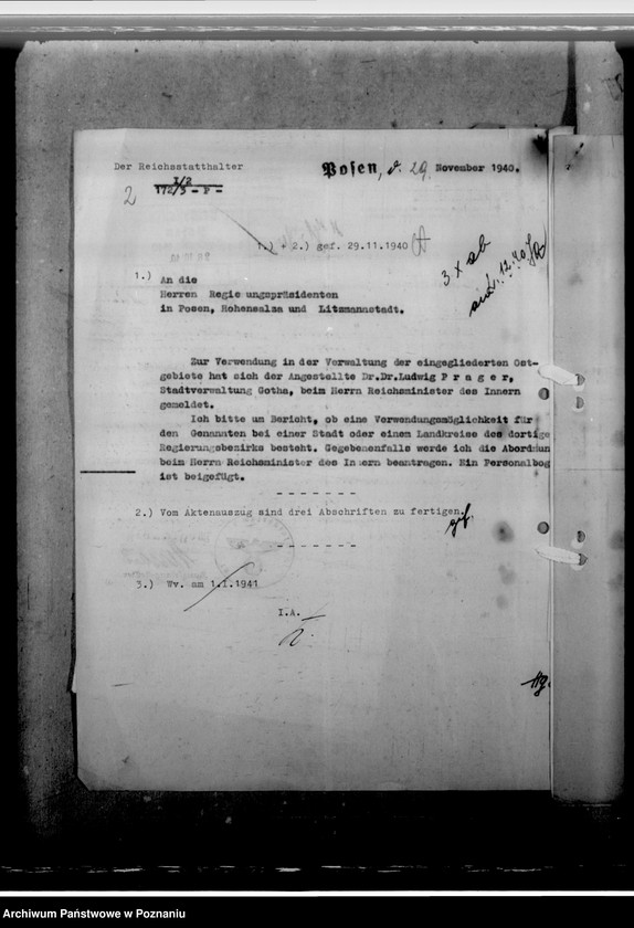 Obraz 6 z jednostki "Prager, Dr. Ludwig - urzędnik miejski"