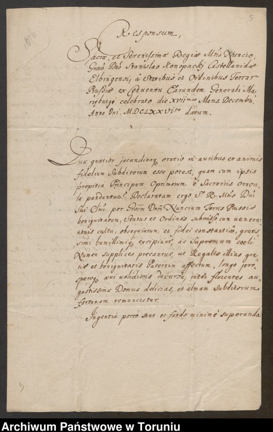 image.from.unit.number "[Stanisław Aleksander Konopacki. Oblaty, manifestacje szlachty, wyroki sądowe, pisma dot. starostwa nowskiego, przywileje królewskie (również dla siostry - Teresy zam. Szczepańska), itp.]"