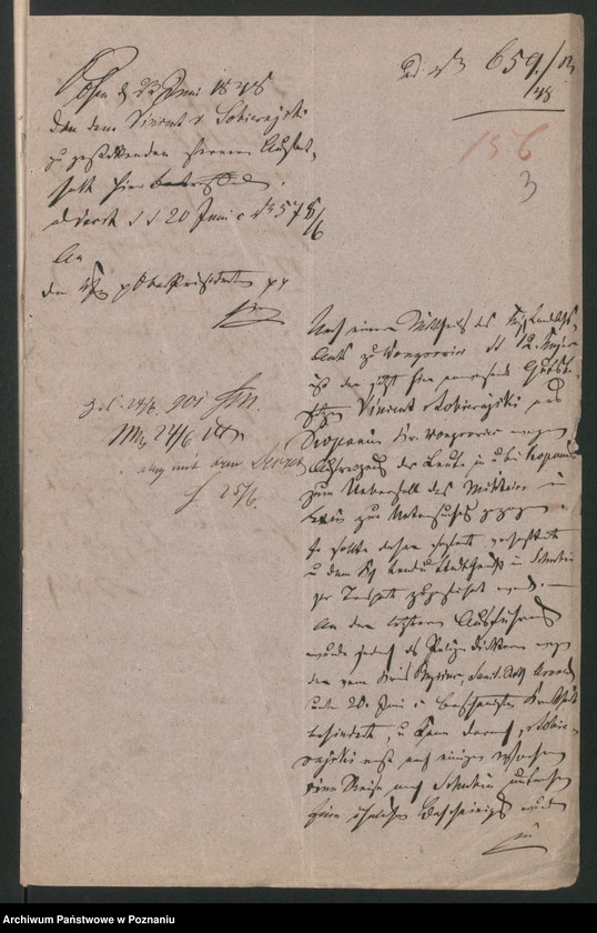 Obraz 8 z jednostki "A. betr. den Vinzent Sobierajski, Ignatz von Sokolnicki, gräfliche Familie Sokolnicki und Michael Graf Soltan"