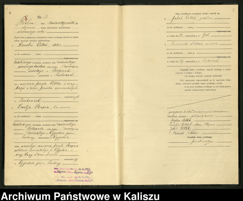 Obraz 6 z jednostki "[Księga małżeństw]"