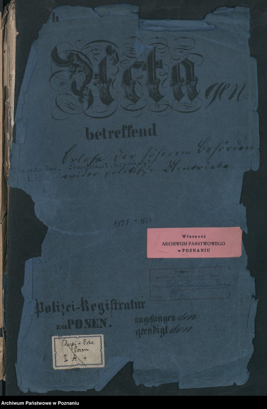Obraz 4 z jednostki "A. gen. betr. Erlasse der höheren Behörden /Ministerium, Oberpräsident, Regierung…/ wider politische Umtriebe"