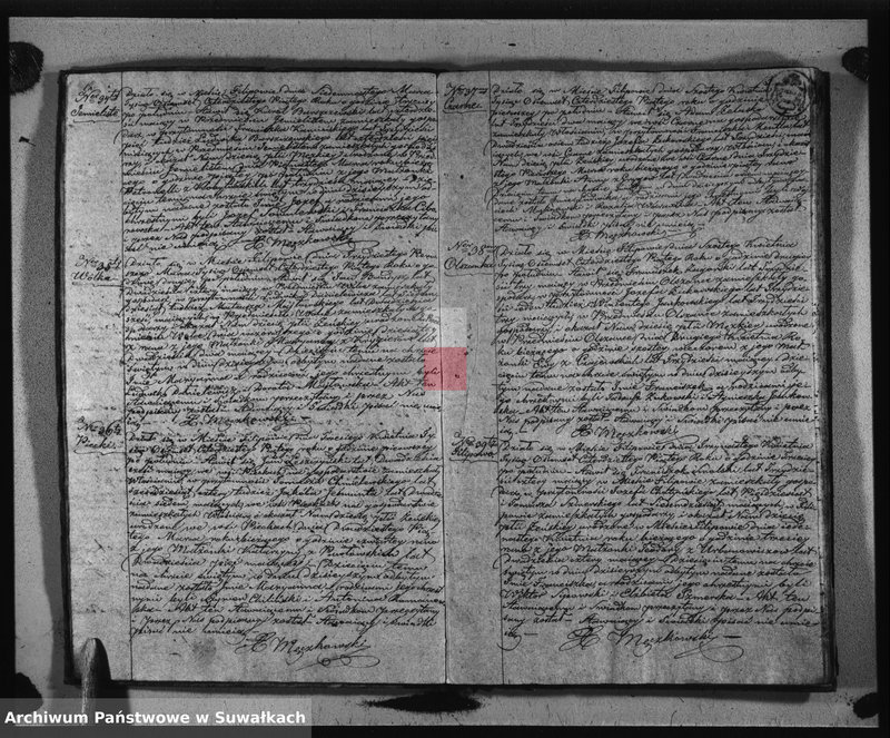 image.from.unit.number "Duplikat Urodzonych, Zaślubionych i Zejscia Parafii Filipowskiej za rok 1845"