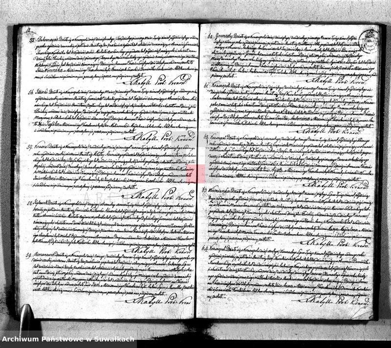 image.from.unit.number "Dupplikat Urodzonych, Zaślubionych i Umarłych Parafii Krasnopolskiej 1857 roku."