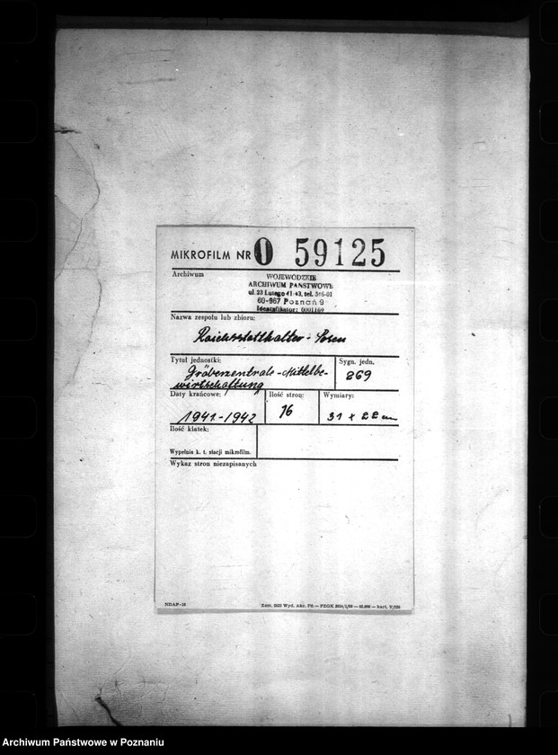 Obraz 3 z jednostki "Gräberzentrale- Mittelbewirtschaftung"