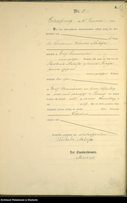 image.from.unit.number "Geburts-Haupt-Register Nr 1 - 97"