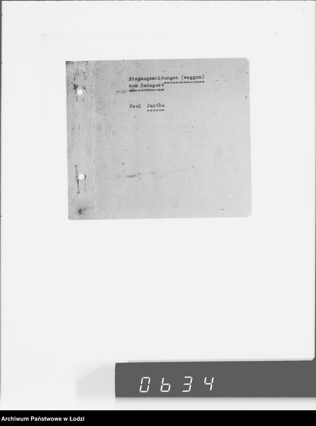 Obraz 5 z jednostki "Koresp.Radegast.[Dotyczy transportu starego obuwia oraz spodów do drewniaków]"