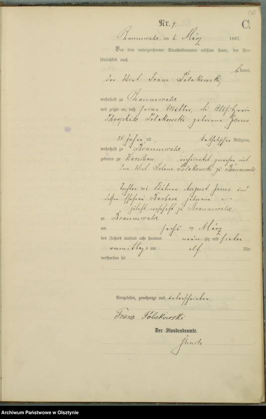 image.from.unit.number "Sterbe-Haupt-Register Nr 1 - 51"