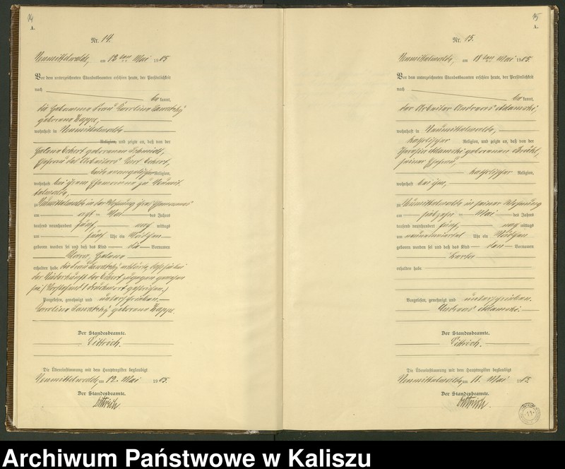 Obraz 10 z jednostki "[Księga urodzeń]"
