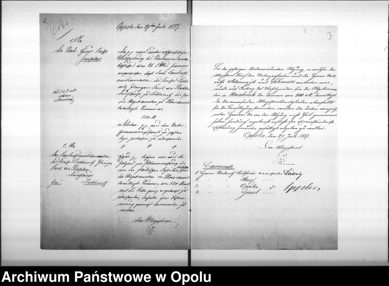 Obraz 6 z jednostki "Acta des Magistrats zu Oppeln betreffend den Beitrag von 500 M[ark] für die Abgebrannten in Woischnik Vol. I"