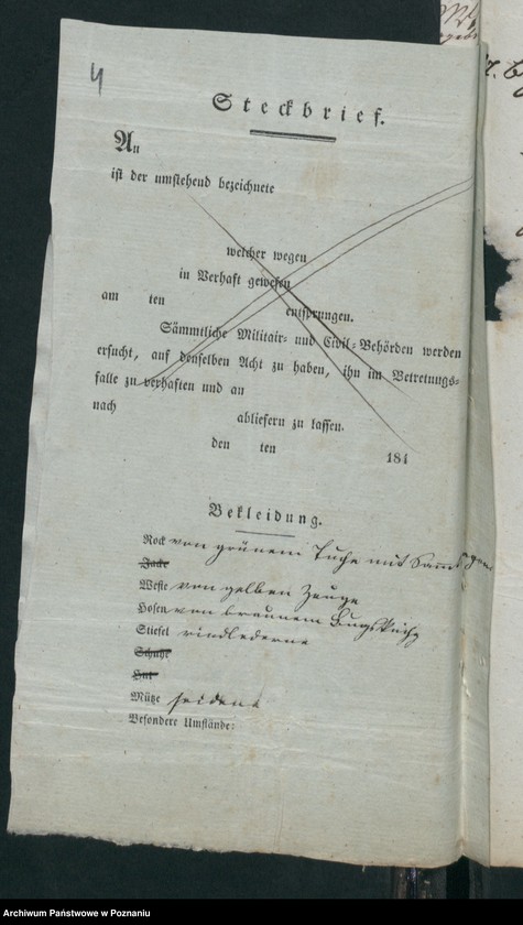 Obraz 9 z jednostki "A. betr. den polnischen Emigranten Leon Zakrzewski"