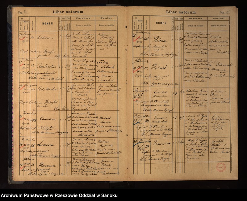 image.from.unit.number "Księgi metrykalne urodzeń, małżeństw i zgonów miejscowości z Parafii Rzymsko-katolickiej w Rymanowie (Rymanów, Posada Dolna, Posada Górna, Głebokie, Sieniawa, Zmysłówka, Deszno, Ladzin, Wróblik Królewski i Szlachecki-pojedyncze wpisy)"