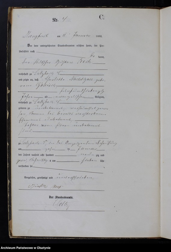 image.from.unit.number "Sterbe-Haupt-Register Nr 1 - 121"