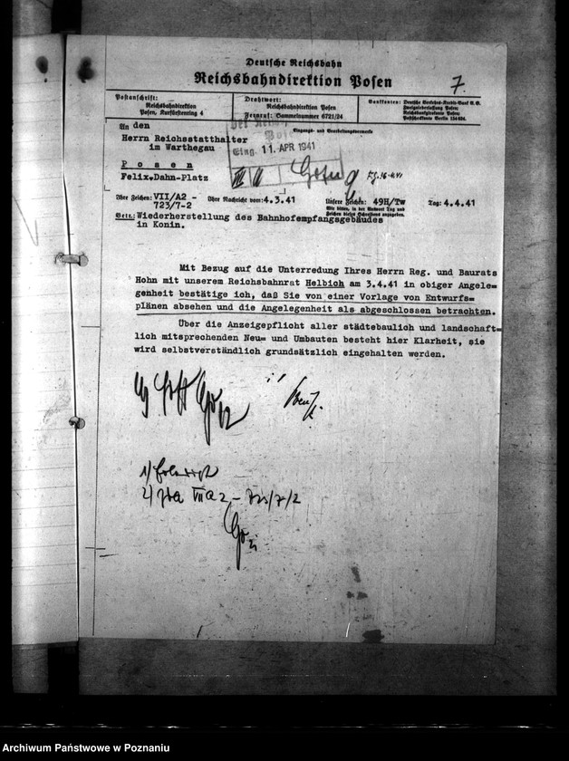 Obraz 11 z jednostki "Neubau der zerstöten Gebäude - Konin, Gnesen, Janowitz"