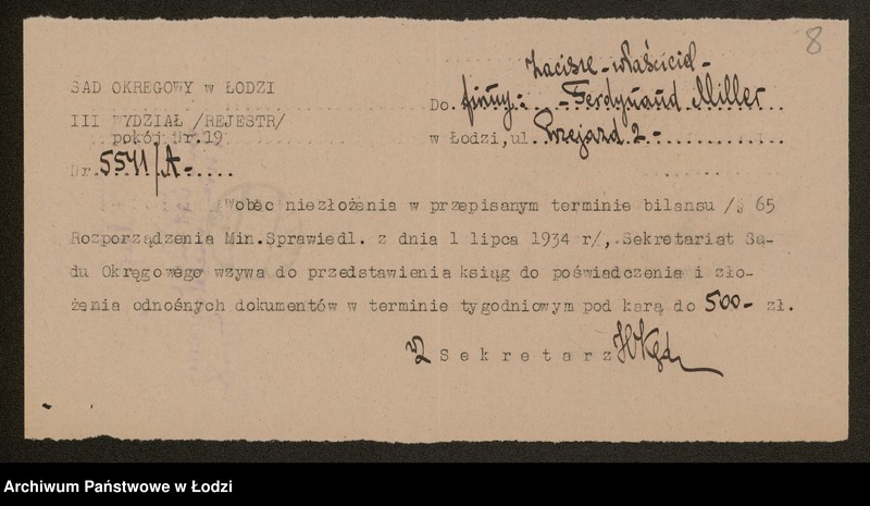 Obraz 10 z jednostki ""Zacisze"- Ferdynand Miller- prowadzenie restauracji"