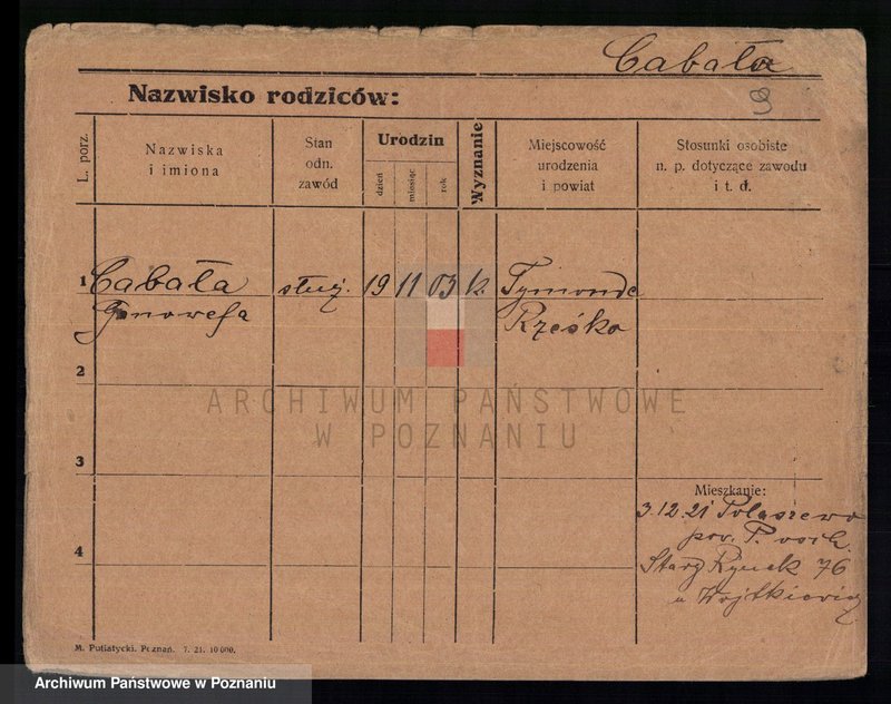 Obraz 11 z jednostki "Cabach - Cent"