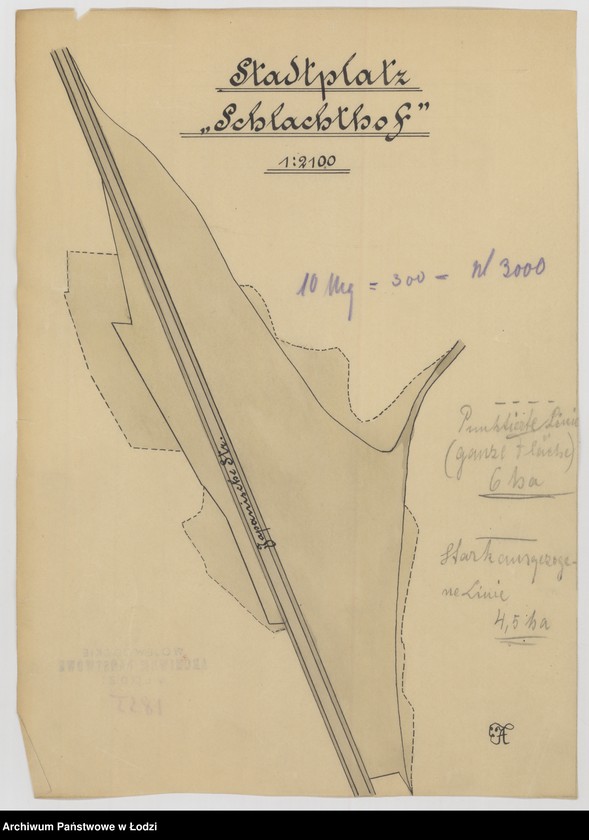 Obraz 1 z jednostki "Pabianice. Stadtplatz "Schlachthof""