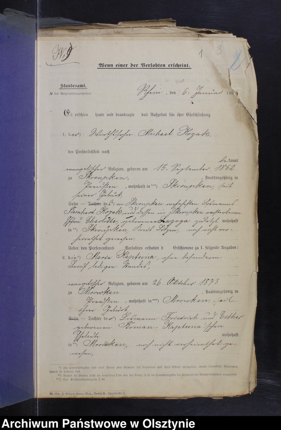 image.from.unit.number "Beläge zum Heiraths-Register"
