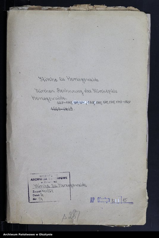 image.from.unit.number "Kirchen Rechnung des Kirchspiels Herzogswalde /1667-1669, 1681, 1708, 1709, 1712, 1715, 1717-1720./"