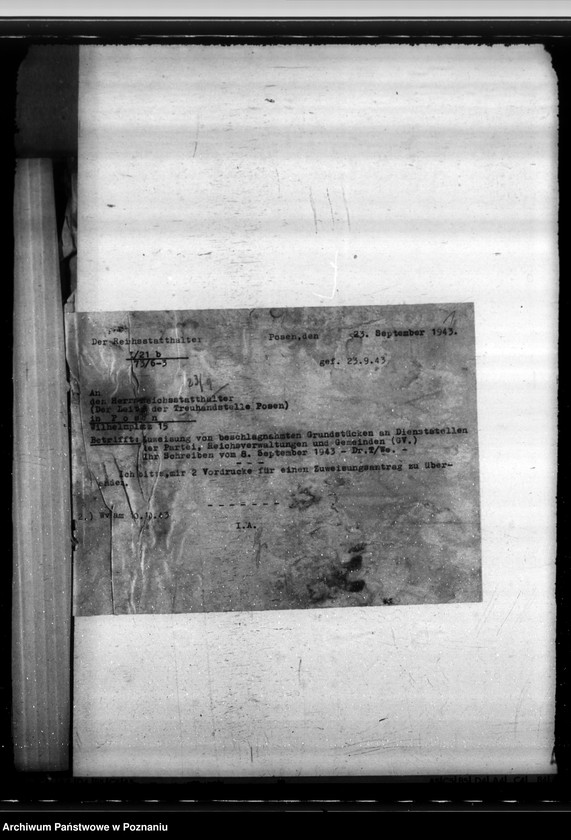 Obraz 5 z jednostki "Erwerb der beschlagnahmten Grundstücke und Gebäude"