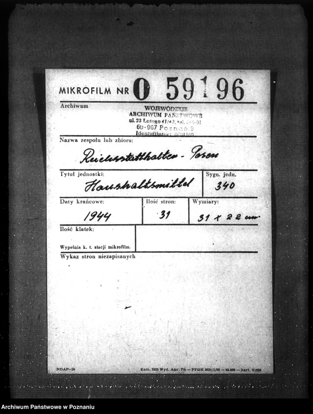 Obraz 2 z jednostki "Haushaltsmittel"