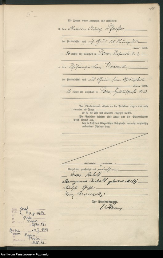 Obraz 13 z jednostki "Księga miejscowa małżeństw t. I"