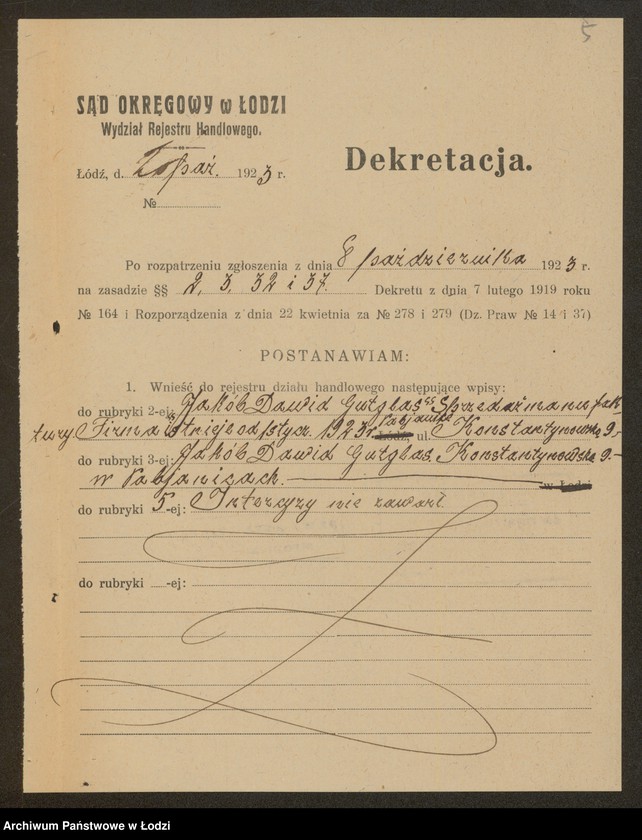 Obraz 7 z jednostki "Jakób Dawid Gutglas- sprzedaż manufaktury"