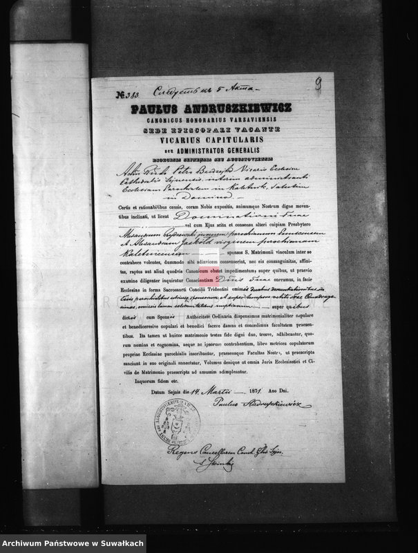 image.from.unit.number "Dokumenta k aktam brakosočetanija Kaletnickago Prichoda s 1871 goda"