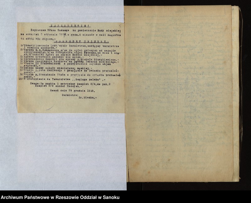 image.from.unit.number "Protokoły posiedzeń Rady Miejskiej w Sanoku"