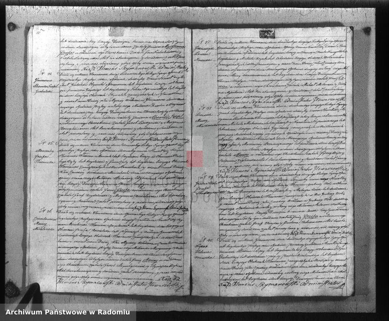 image.from.unit.number "Księga duplikatu aktów religijno-cywilnych parafii Głowaczewskiey na rok 1835"