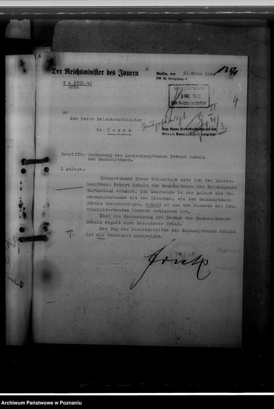 Obraz 8 z jednostki "Ernennung des Landeshauptmanns. Berufungen der Kreisräte"