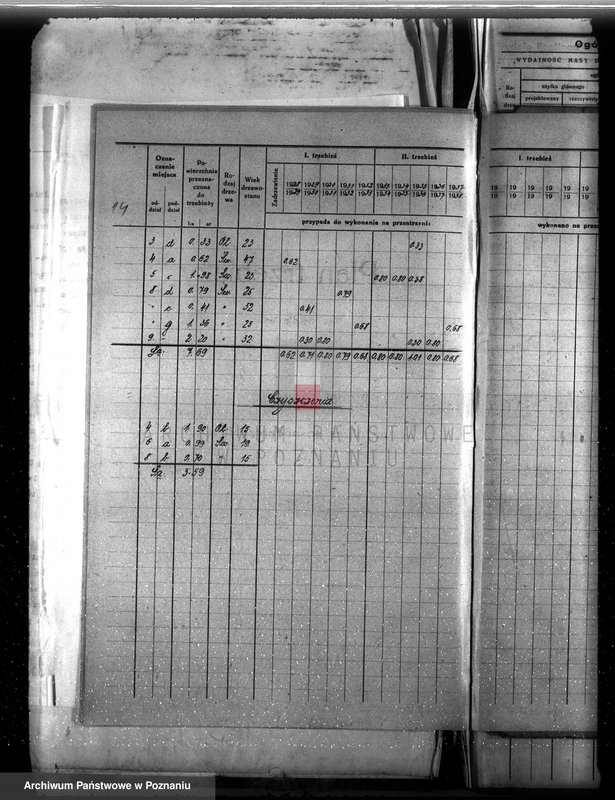Obraz 18 z jednostki "Dodatkowy plan urządzenia gospodarstwa leśnego dla lasu majętności Grzuszyn powiat szamotulski 1937-1938"