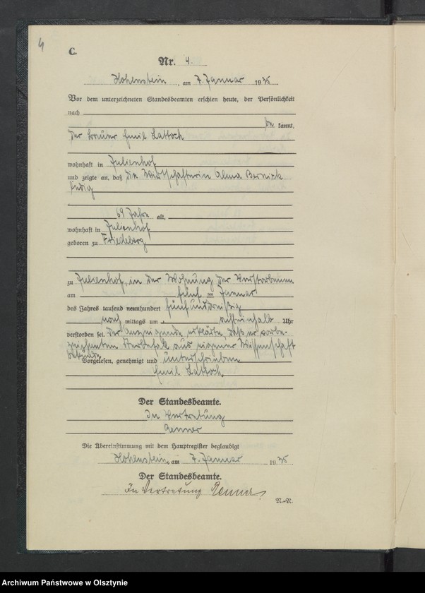 image.from.unit.number "Sterbe-Neben-Register Nr 1 - 92"