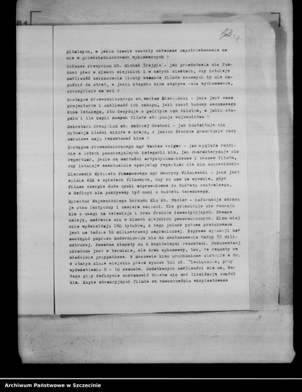 Obraz 11 z jednostki "Protokół posiedzenia Prezydium Wojewódzkiej Rady Narodowej nr 15, miesiąc kwiecień"