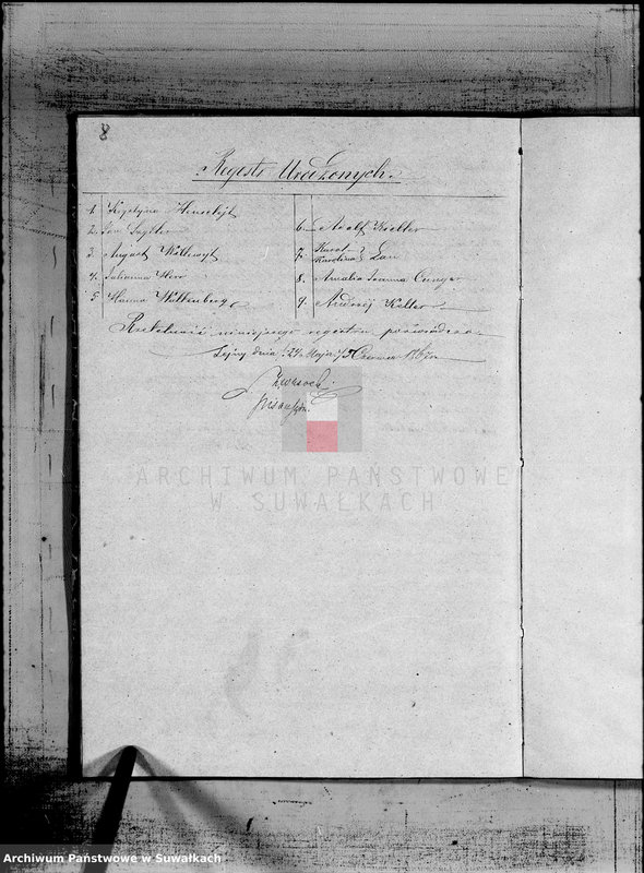 image.from.unit.number "Duplikat Aktów Urodzenia, Małżeństw i Zejścia dla Filiału Ewangelicko- Augsburgskiego w mieście Serejach na rok 1856"