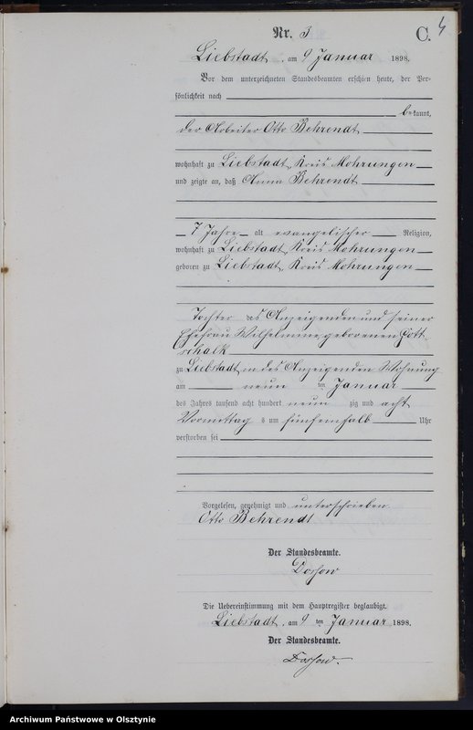 image.from.unit.number "Sterbe-Neben-Register Nr 1 - 46"