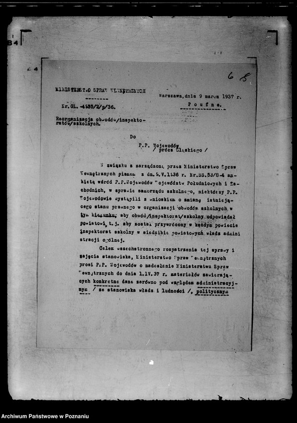 Obraz 10 z jednostki "Zbiór ogólników i zarządzeń Ministerstwa Spraw Wewnętrznych"