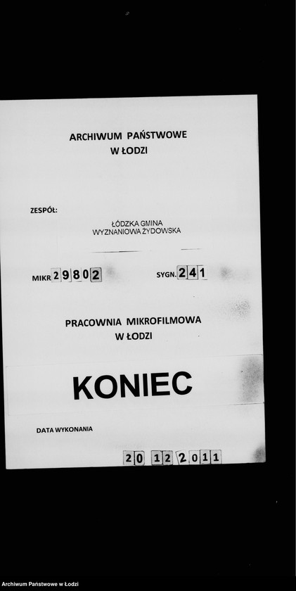 Obraz 14 z jednostki "Akta dotyczące b. rabina w Wieruszowie"