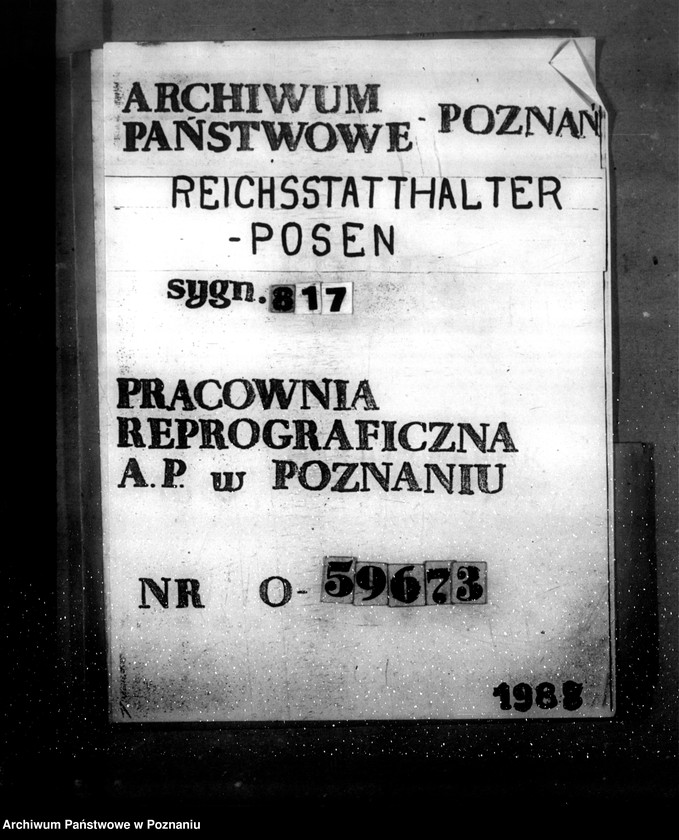 Obraz 1 z jednostki "Zarządzenie w sprawie skutków polskiej reformy rolnej"