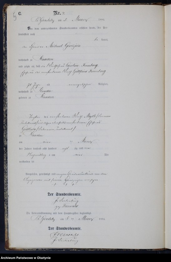 image.from.unit.number "Sterbe-Neben-Register Nr 1 - 42"